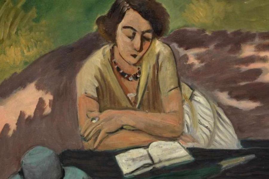 Liseuse à l'ombrelle, d'Henri Matisse, 1921