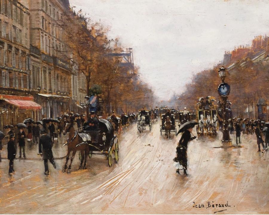 Jean Béraud (Scene de boulevard a Paris)