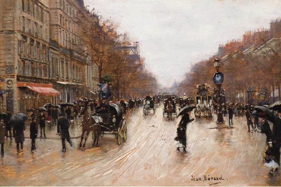 Jean Béraud (Scene de boulevard a Paris)