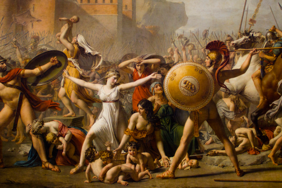 El rapte de les Sabines, Jacques-Louis David (1795-1799)