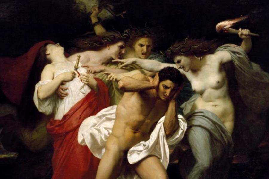 Orestes perseguit per les Furies, William Bouguereau, 1862