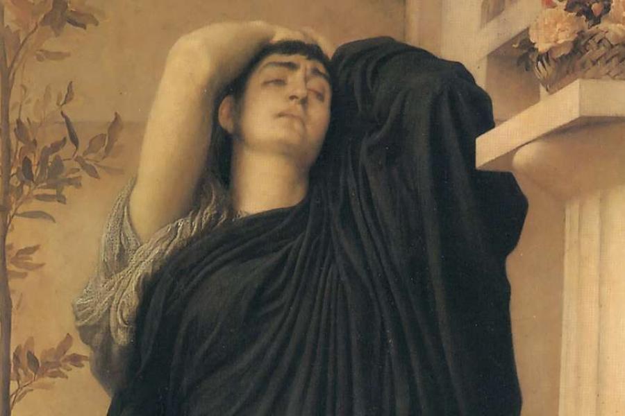 Electra a la tomba d'Agamèmnon, Frederic Leighton, 1869