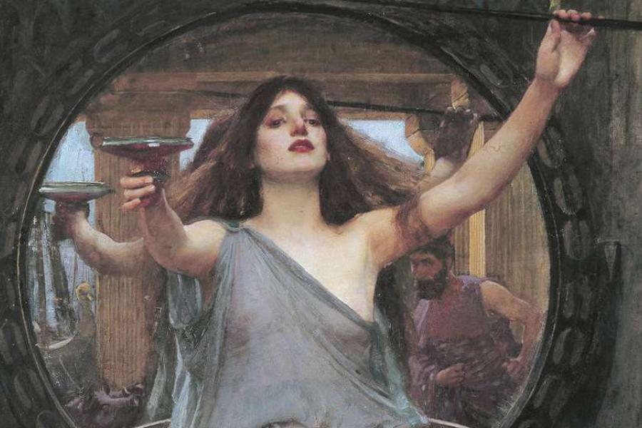 Circe oferint la copa a Ulises, John William Waterhouse,1891