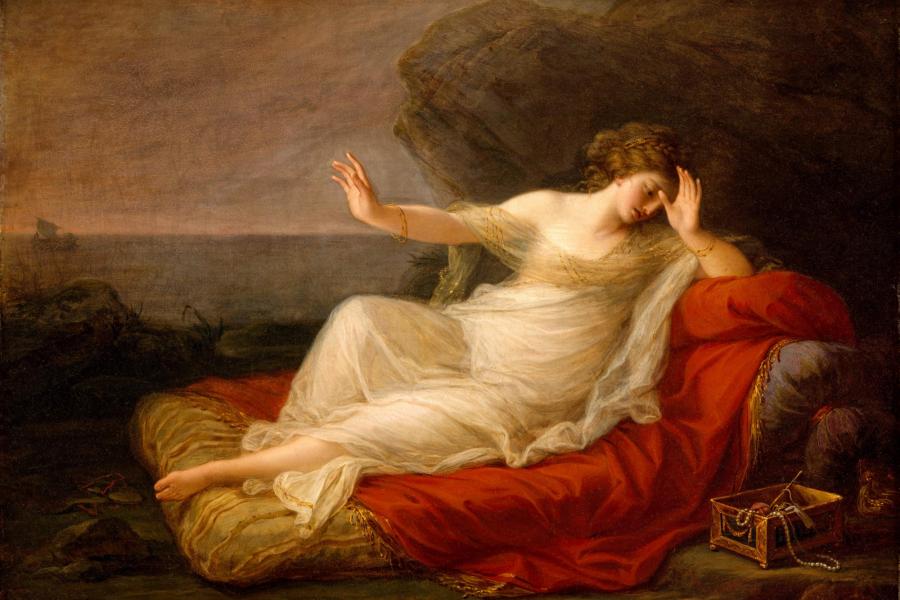 Ariadna abandonada por Teseo. Angelica Kauffmann, 1774