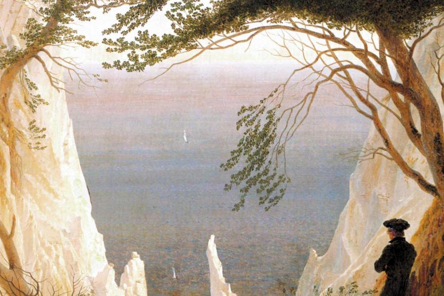 Acantilados blancos en Rügen, Caspar David Friedrich, 1818