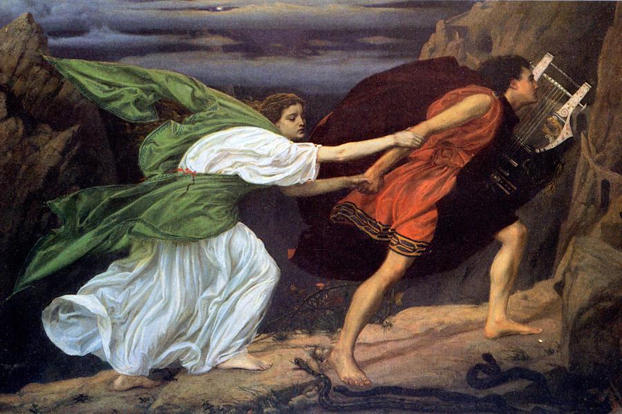 "Orfeo y Eurídice". Edward Poynter, 1862.