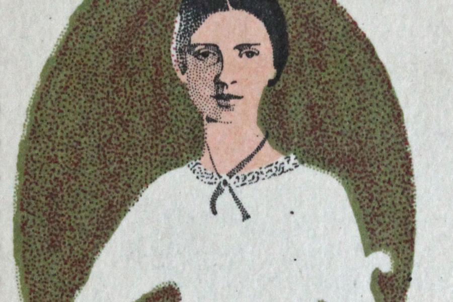 Segell d'Emily Dickinson emès pel Servei postal dels Estats Units en 1971 | Domini públic