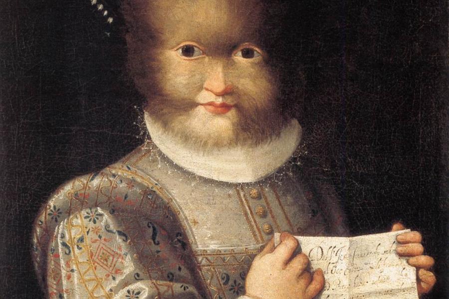 Retrat d'Antonietta Gonsalvus. Lavinia Fontana, 1583.