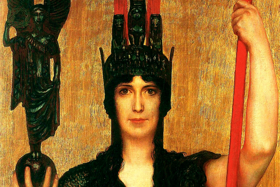 Palas Atenea, Franz von Stuck, 1898