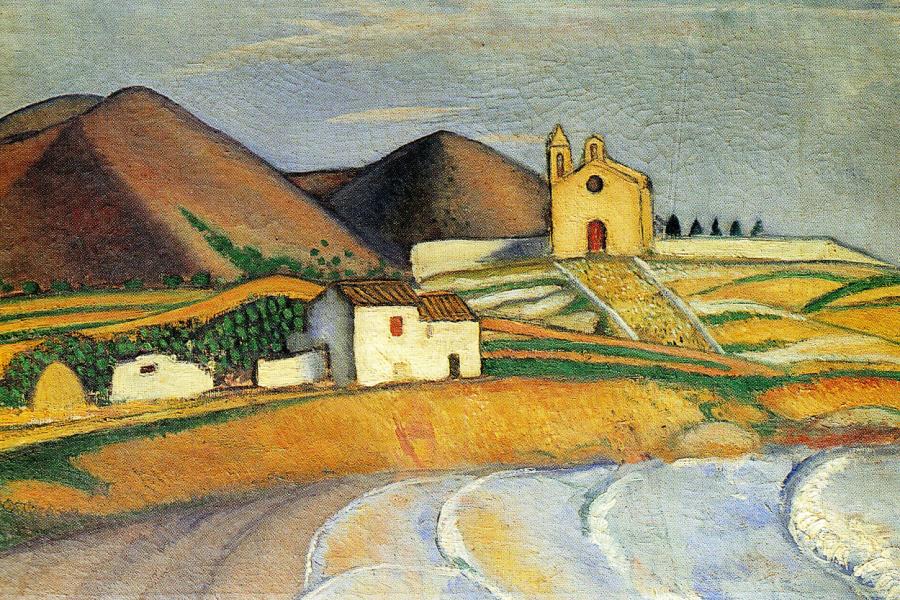 Platja de Sant Sebastià de Sitges, Joaquim Sunyer, 1909.