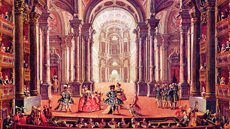 Inauguración del Teatro Real de Turín, Pietro Domenico Olivero, 1752