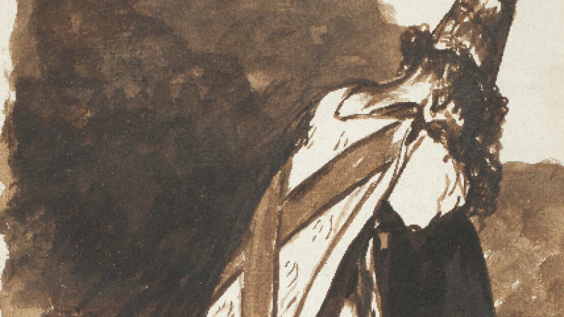 Por haber nacido en otra parte. Francisco de Goya, c. 1810-1811