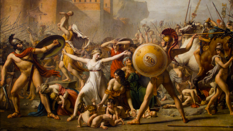 El rapte de les Sabines, Jacques-Louis David (1795-1799)