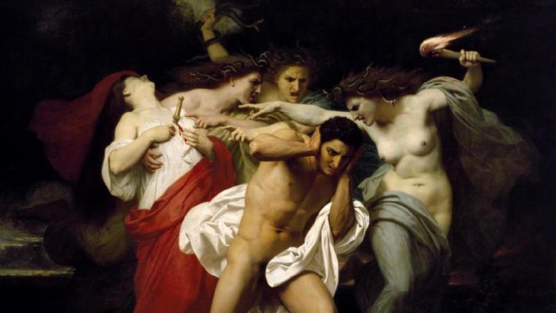 Orestes perseguit per les Furies, William Bouguereau, 1862