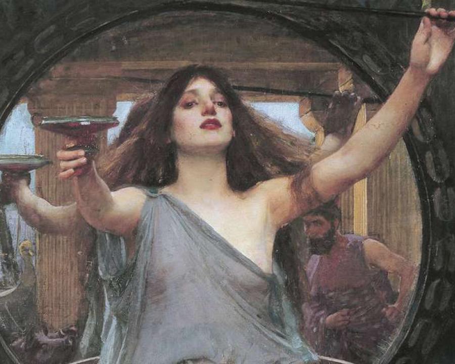 Circe oferint la copa a Ulises, John William Waterhouse,1891