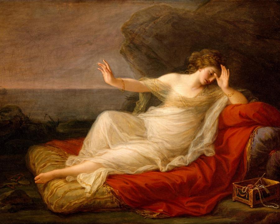 Ariadna abandonada por Teseo. Angelica Kauffmann, 1774