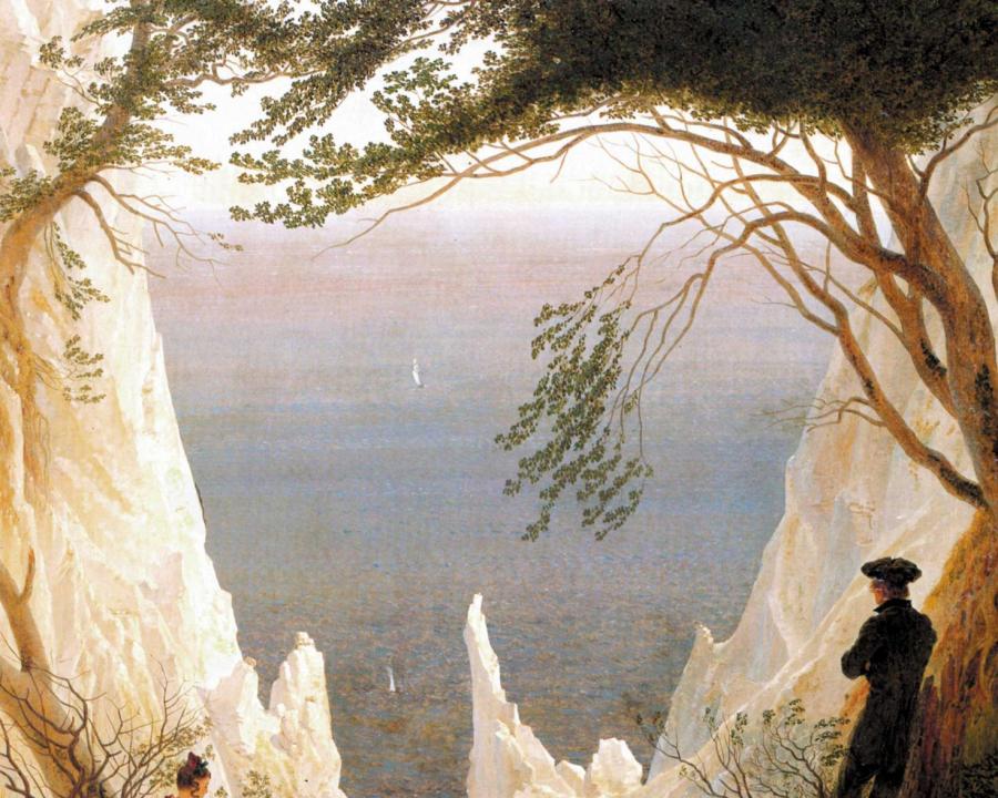 Acantilados blancos en Rügen, Caspar David Friedrich, 1818