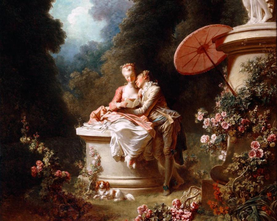 La declaración de amor. Jean-Honoré Fragonard, 1771.