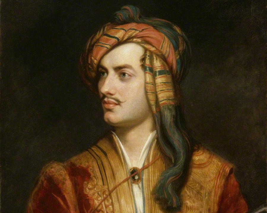 Lord Byron, retrato de Thomas Phillips, 1835.