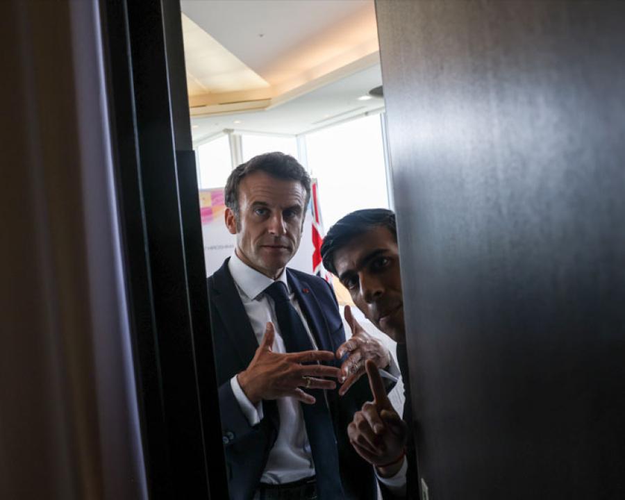 Rishi Sunak i Emmanuel Macron al G7 celebrat al Japó en 2023 | Simon Dawson / No 10 Downing Street | CC BY-NC-ND 2.0 DEED