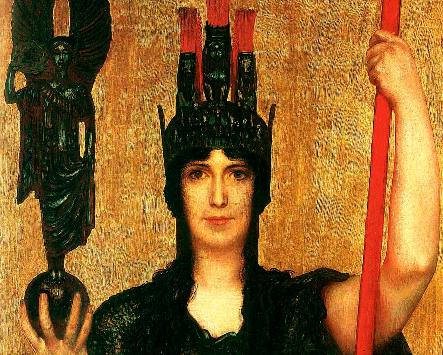 Palas Atenea, Franz von Stuck, 1898